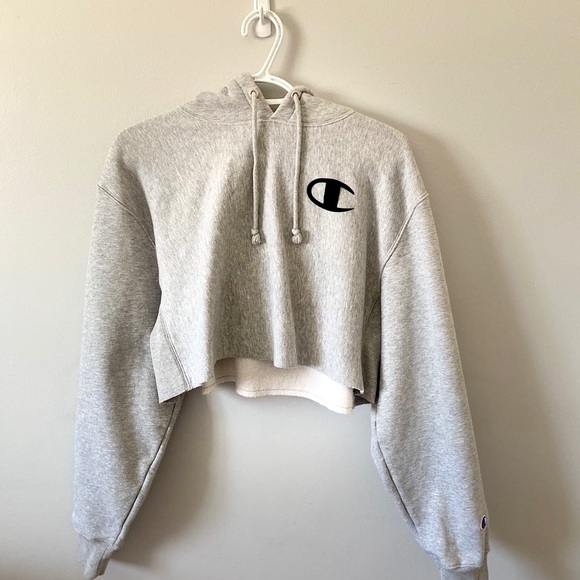 Champion cropped hoodie/sweater